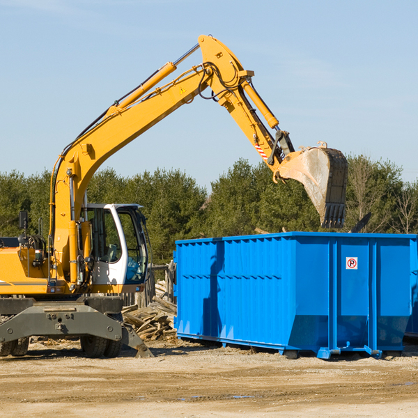 are there any restrictions on where a residential dumpster can be placed in Bellflower